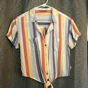 Cropped button up shirt